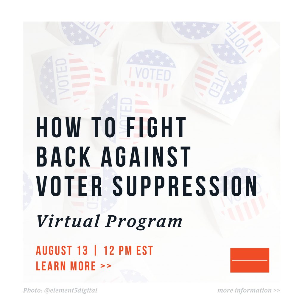 How to Fight Back Against Voter Suppression National Center for Civil